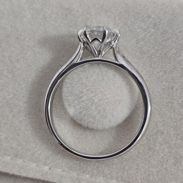 1 Carat Round Lab-Grown Diamond Solitaire Ring | 14K Gold