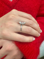 3 Carat Pear Lab-Grown Diamond Solitaire Ring — view 4