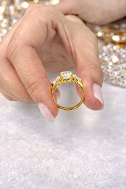 1.8 Carat Oval Lab-Grown Diamond Ring with Side Stones — view 6