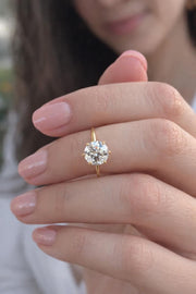 2 Carat Round Lab-Grown Diamond Solitaire Ring — view 8