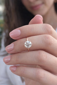2 Carat Lab Grown Diamond Solitaire Engagement Ring, 14k Gold