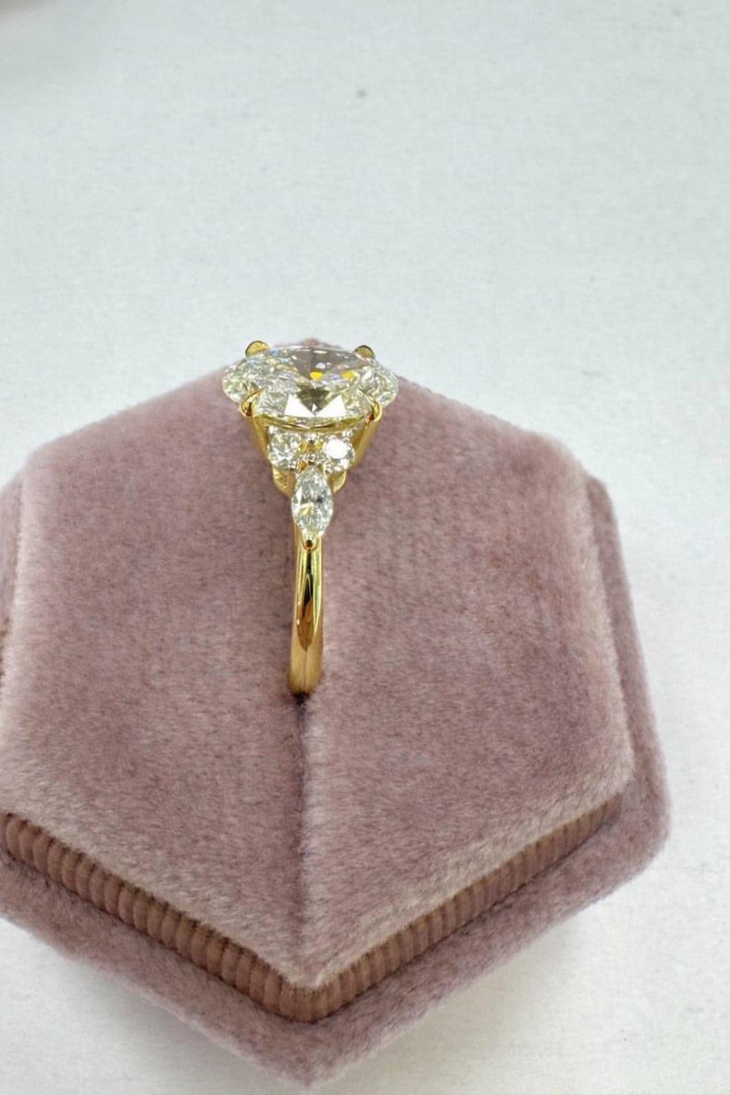 1.8 Carat Lab-Grown Diamond Engagement Ring: 14K White Gold Solitaire