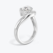 1 Carat East-West Pear Lab-Grown Diamond Wave Ring — view 9