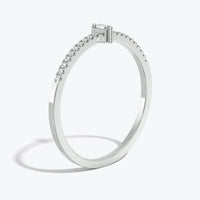 Mini Baguette-Cut Diamond Ring In 14k Yellow Gold (0.15 CTw)