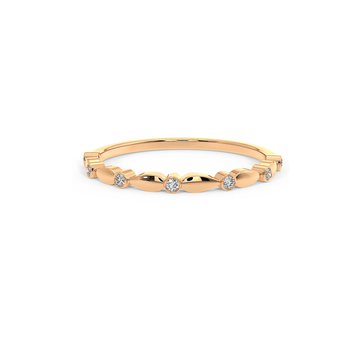 Diamond Wedding Band, 14k Gold Ring, Diamond Wedding Ring, Minimalist Ring, Wedding Ring for Women, Stacking Ring, Wedding Ring for Women