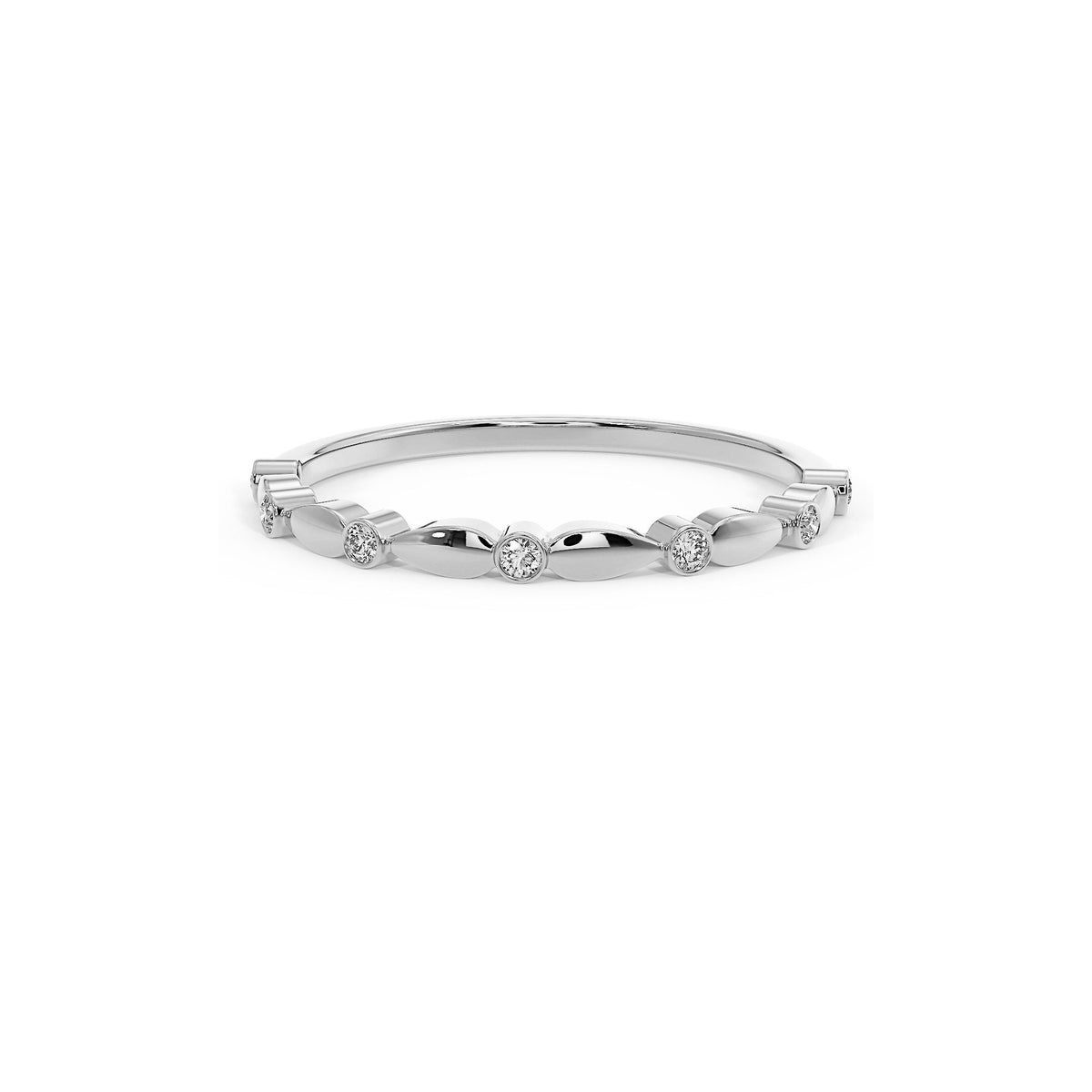 Diamond Wedding Band, 14k Gold Ring, Diamond Wedding Ring, Minimalist Ring, Wedding Ring for Women, Stacking Ring, Wedding Ring for Women