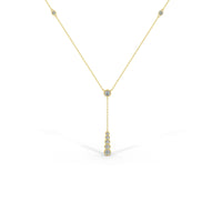 Diamond Necklace, 14k Gold Necklace, Diamond Necklace, Lariat Necklace, White Gold Necklace, Bridal Necklace, Dainty Necklace, Drop Necklace