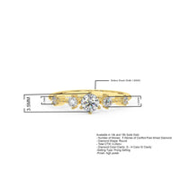 Diamond Engagement Ring in 14k (1/4 Ct. TW.) 0.28 Carat G- VS2 Excellent Cut Round Diamond