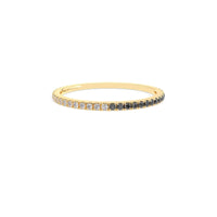 Black and White Diamond Infinity  Wedding Ring