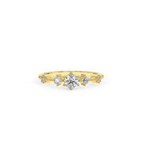 Diamond Engagement Ring, Solitaire Ring For Women, 14k Gold Ring, Natural Diamond Gold Ring, Dainty Wedding Ring in White And Rose Gold
