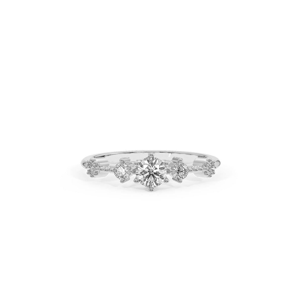 Diamond Engagement Ring in 14k (1/4 Ct. TW.) 0.28 Carat G- VS2 Excellent Cut Round Diamond