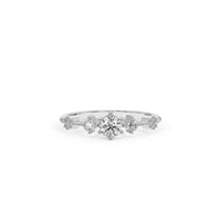 Diamond Engagement Ring, Solitaire Ring For Women, 14k Gold Ring, Natural Diamond Gold Ring, Dainty Wedding Ring in White And Rose Gold