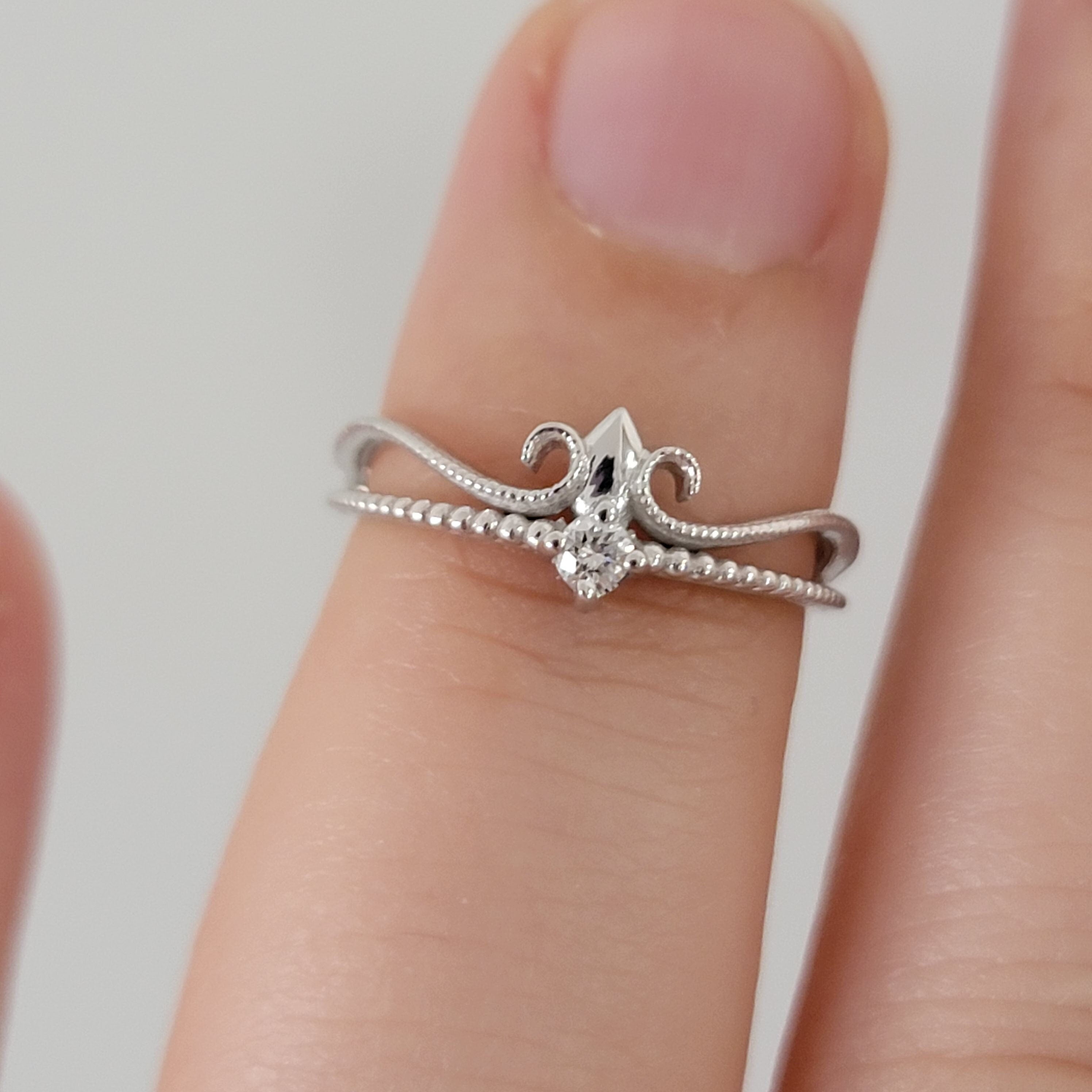 Vintage dainty engagement shop rings