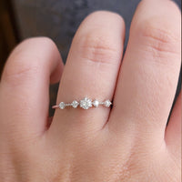 Minimalist Diamond Engagement Ring