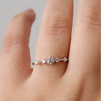 Minimalist Diamond Engagement Ring