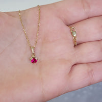 Minimalist Ladybug Necklace