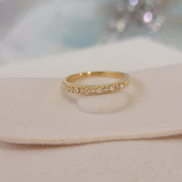 Diamond Wedding Band, 14K Gold Ring, Genuine Diamond Ring, Matching Band for Engagement Ring, Anniversary Ring, Gift for Her