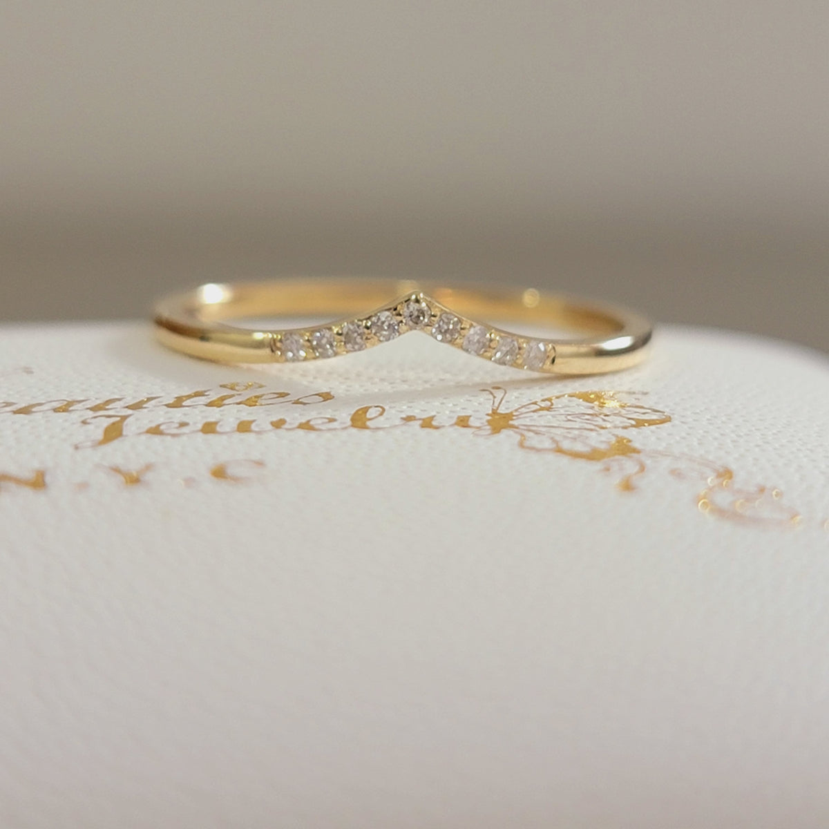 Diamond Chevron Ring