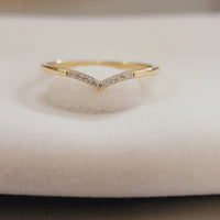 Diamond Chevron Ring