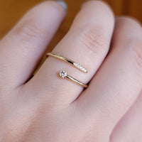 Diamond Spiral Ring