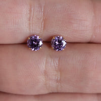 14k Solid Gold Birthstone Stud Earrings, 0.92Ct Gemstone earrings