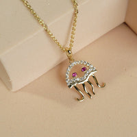 Diamond Jellyfish Necklace