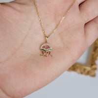 Diamond Jellyfish Necklace