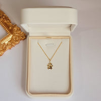 14k Gold Dog Paw Necklace