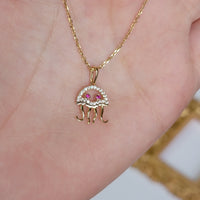 Diamond Jellyfish Necklace
