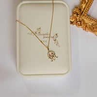Diamond Jellyfish Necklace