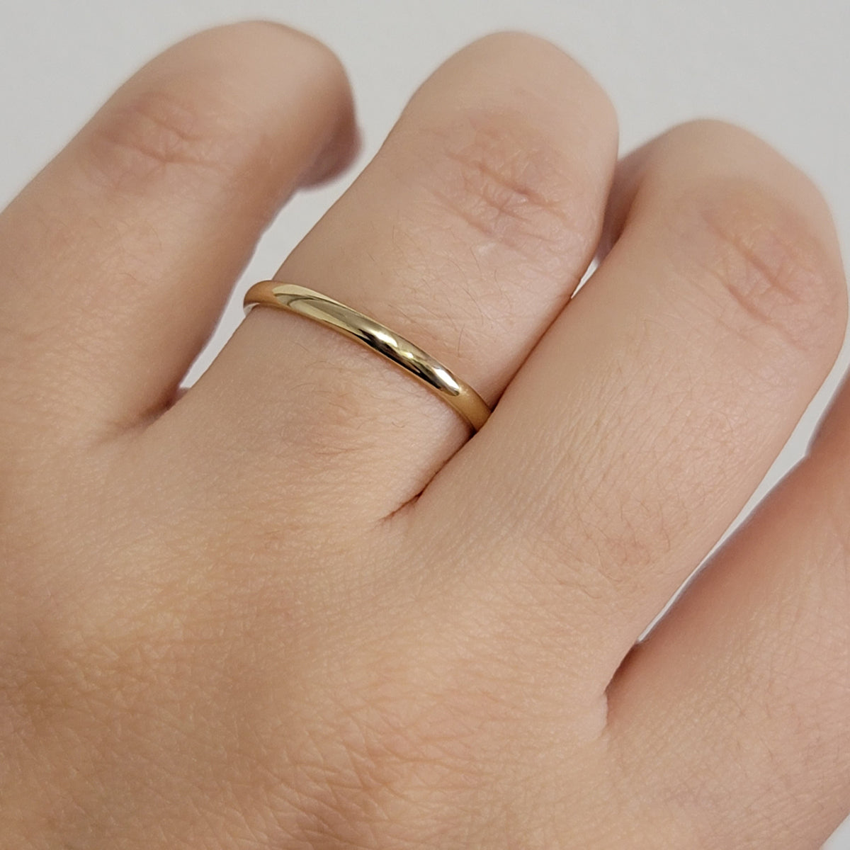 2MM Solid Gold Wedding Band