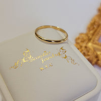 2MM Solid Gold Wedding Band