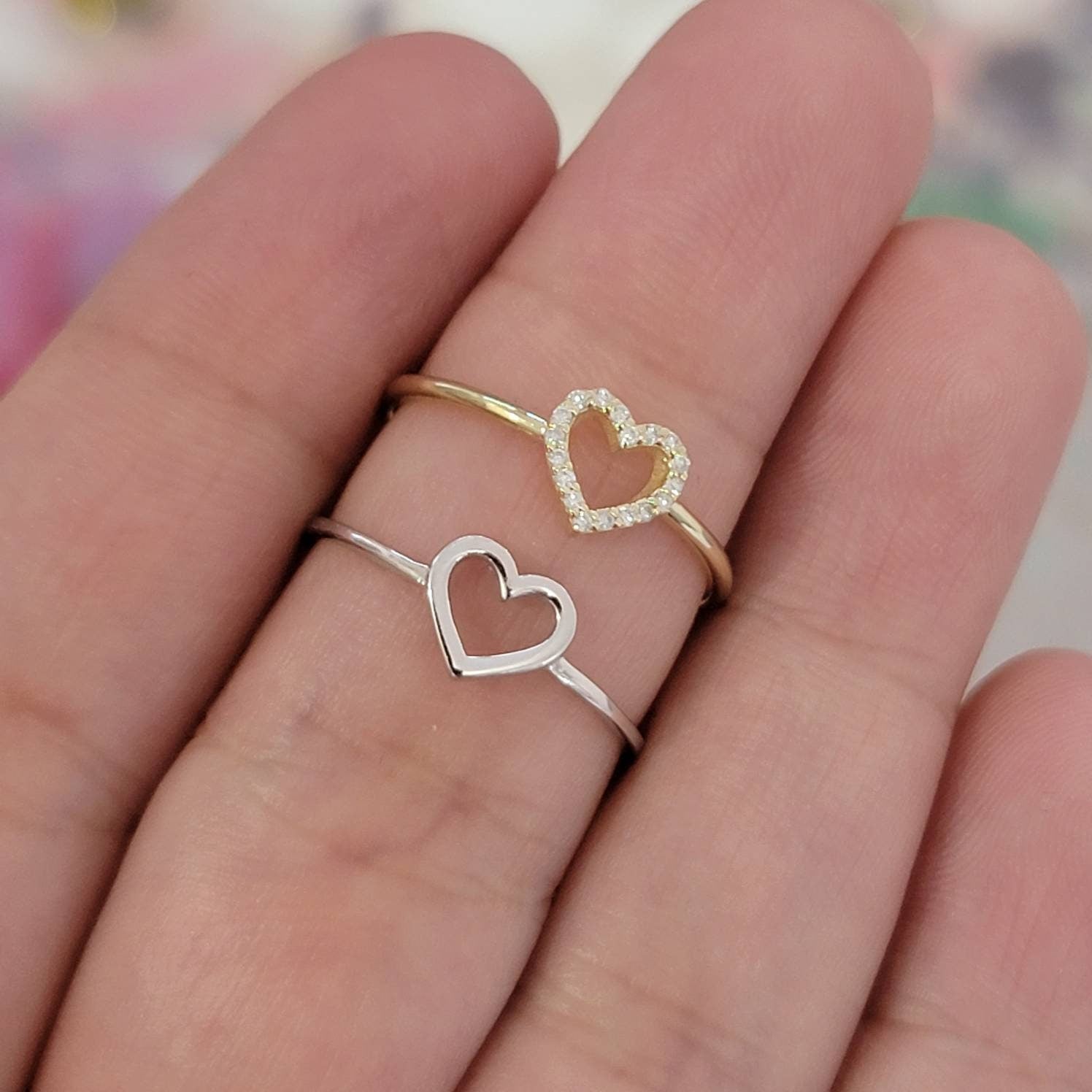 Rose gold friendship ring discount