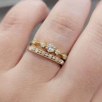 Diamond Engagement Ring in 14k (1/4 Ct. TW.) 0.28 Carat G- VS2 Excellent Cut Round Diamond