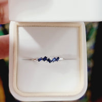 Baguette Sapphire Diamond Ring