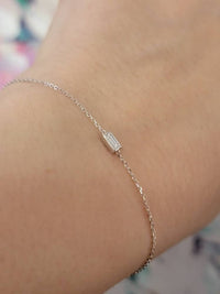 One Diamond Baguette Bracelet