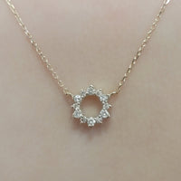 Diamond Circle Necklace