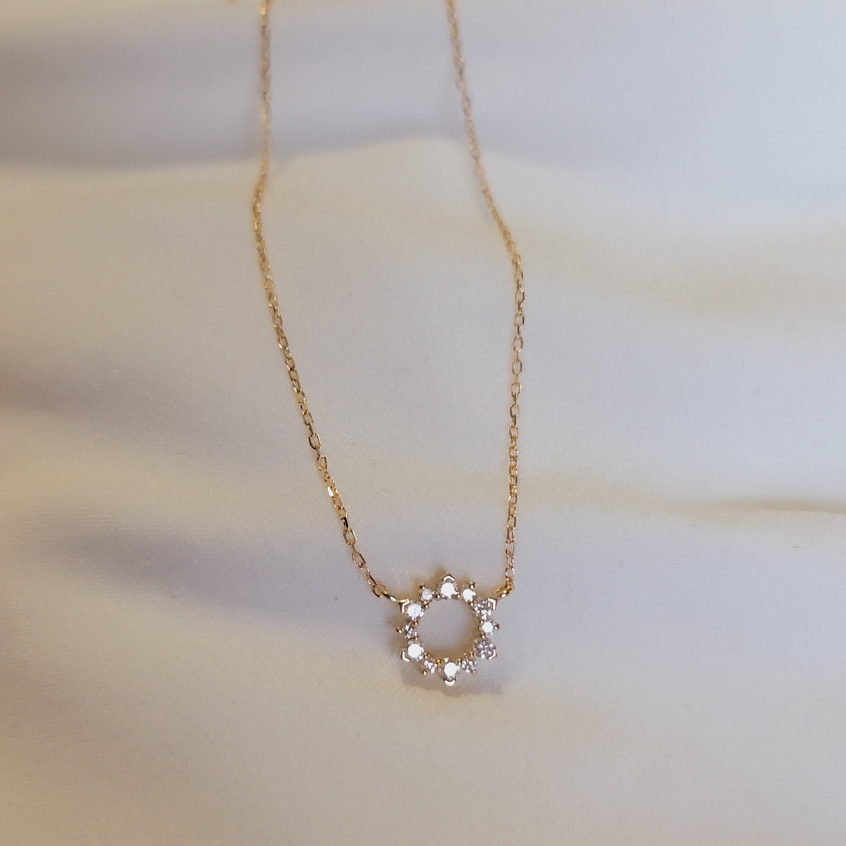 Diamond Circle Necklace