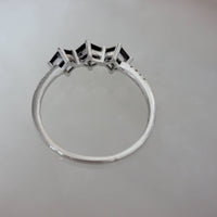 Black Onyx & Diamond Engagement Ring