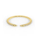 Open Claw Solid 14k Gold Natural Diamond Ring, Half Eternity Ring, Stackable Ring, Dainty Diamond Ring, Minimalist Ring, 14k white Gold