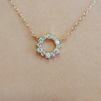 Diamond Circle Necklace