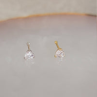 Heart Nose Stud, Gold Nose Stud, Nose Stud, Nose Stud 14k Gold, Nose Stud, Tiny Nose Ring, Heart Nose Studs, Nose jewelry