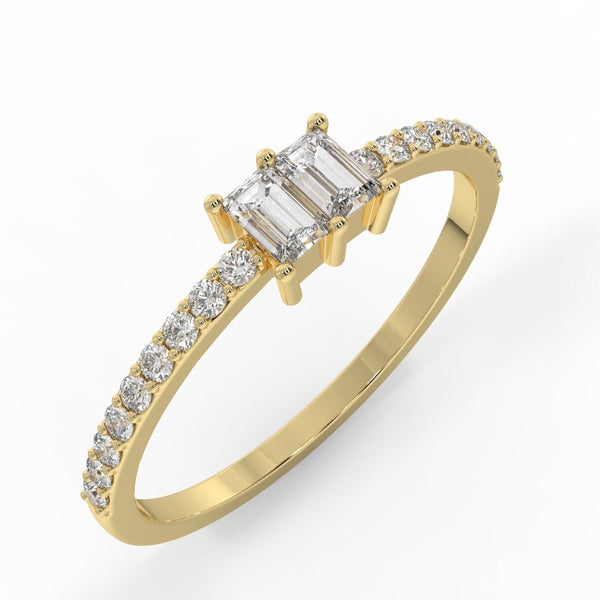 Dual Baguette Diamond Ring