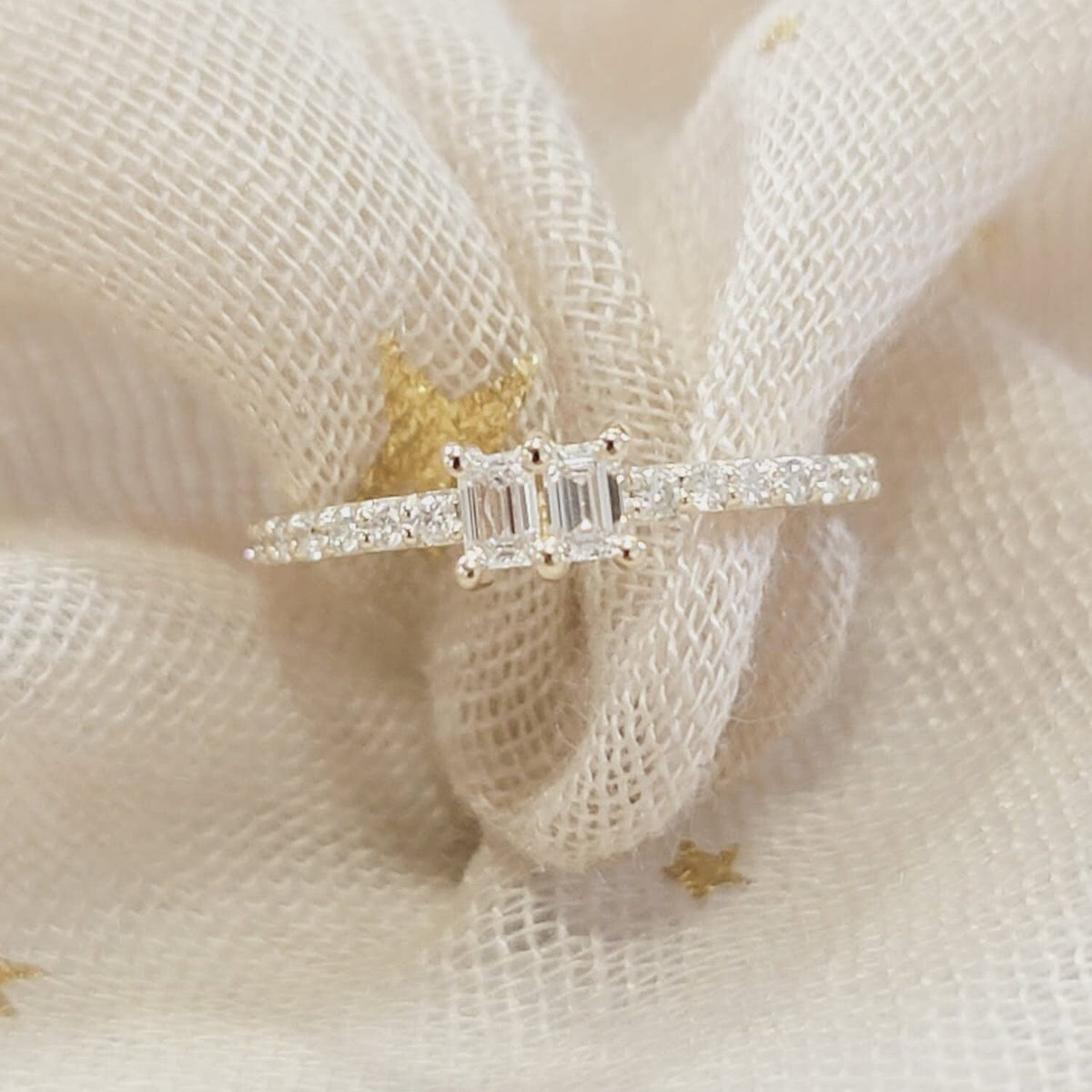 Dual Baguette Diamond Ring