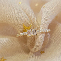 Double Baguette Diamond Ring