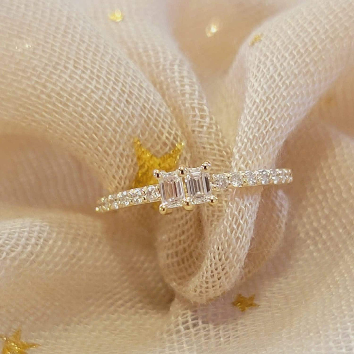 Dual Baguette Diamond Ring