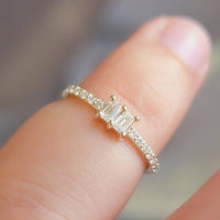 Dual Baguette Diamond Ring