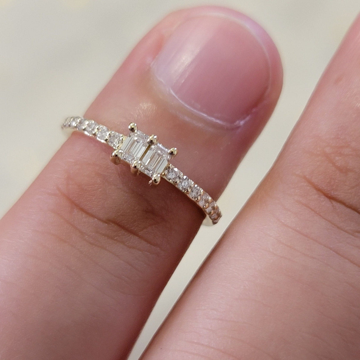 Dual Baguette Diamond Ring